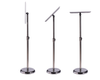 Adjustable metal poster stand with 360° rotatable snap frame