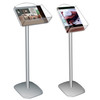 A4 literature holder floor stand with clear acrylic pocket