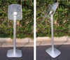 A4 literature holder floor stand with clear acrylic pocket