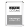 Silver 25mm snap lock poster frame in A0 to A4 sizes