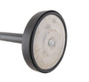 Set of 3 Queue Crowd Barriers Crowd Control with 3m Retractable Belt(Black Pole & Red Belt)