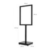 A1 Poster Stand 600 x 900 mm - Double Sided Corflute Floor Stand, Black