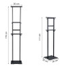 Banner Board Stand - Double Upright, Height Adjustable, Black