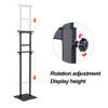 Banner Board Stand - Double Upright, Height Adjustable, Black