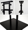 Double-sided height adjustable metal banner stand for retail and trade shows