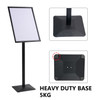 Black A2 heavy duty floor stand with snap frame