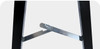 Black steel A-frame sandwich board 600x900mm with space for corflute inserts