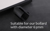 A4 Portrait Chrome Sign Holder for Retractable Barrier Bollards