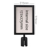 A4 Portrait Chrome Sign Holder for Retractable Barrier Bollards