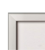 Close-up of the 32 mm silver aluminium profile