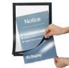 A1 Windows Display Poster Sign holder Full back Adhesive Magnetic Black (single sided use)