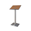 Wood Look Menu Stand - Lectern with Removable Ring Binder, 107 cm