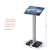 A3 magnetic front panel floor standing menu and brochure display stand