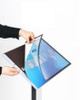 A3 magnetic front panel floor standing menu and brochure display stand