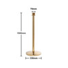 Premium Queue Barriers Set Crowd Control Bollards Heavy Duty (2x Golden POLE+ 1x braided ROPE)