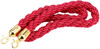Premium Queue Barriers Set Crowd Control Bollards Heavy Duty (2x Golden POLE+ 1x braided ROPE)