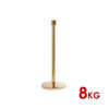 Premium Queue Barriers Crowd Control Bollards Golden (Heavy Duty 8kg)