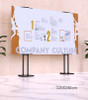 Premium adjustable display frame for banner boards and corflute posters, 60x90 to 160cm