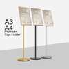 Premium A3/A4 Floor Poster Stand for business menus and signs
