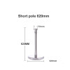 Short silver stanchion queue crowd barrier system
