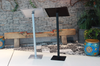 Black A4 Ring Binder Lectern Stand with integrated A4 Sign Holder