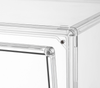 Transparent stackable display case storage box 45x33x33cm