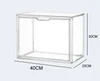 Transparent stackable display case storage box 40 x 25 x 30cm