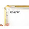 A4 Snap lock Poster Frames holder 25mm- Gold-SQ
