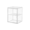 Transparent stackable display case with shelf 40 x 25 x 30cm