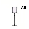 A5 POS Floor Sign Holder with Adjustable Height for Supermarkets