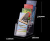 DL Size 4-Cell Brochure Holder Wall Mount Tabletop Display Unit Box of 2