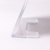 A4 Size L-Shape PS/ABS Sign Holder - Clear Display Stand