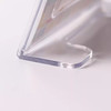 A4 Size L-Shape PS/ABS Sign Holder - Clear Display Stand