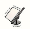 Deluxe Rotatable Desktop Menu Holder - 10 Double-Sided Pockets, Adjustable Stand, Restaurant Tabletop Display (view 3)