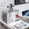 Transparent stackable PS ABS display case with 3 shelves