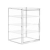 Transparent stackable PS ABS display case with 3 shelves