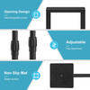 Black A4 double-sided floor stand poster display