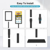 Black A4 double-sided floor stand poster display