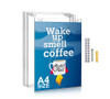 A4 Clear Acrylic Portrait POS Sign Holder Wall Mount or Hang