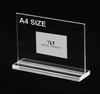 A4 landscape double-sided acrylic sign holder