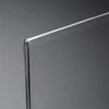 Freestanding A5 portrait L-shape display stand for retail counters and desks
