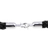 2m Black Stanchion Rope with 32mm Gold Premium Clips