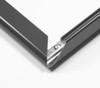 A4 black heavy duty 32mm aluminium snap lock poster frame with square corners