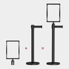 Heavy Duty Black Stanchion for Queue and Crowd Control
