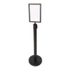 Heavy Duty Black Stanchion for Queue and Crowd Control