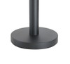 Heavy duty black queue stanchion with 32cm base