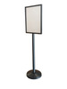 Heavy Duty Floor Standing Sign Holder – A2 double Sided Poster Stand Black