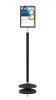 Heavy Duty Floor Standing Sign Holder – A3 Double Sided Poster Stand Black