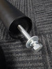 Premium 2m Retractable Belt Queue Barrier in Matte Black