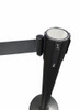 Set of 4 Premium 2m Retractable Belt Queue Barrier – Matte Black Crowd Control Stanchion (view 5)